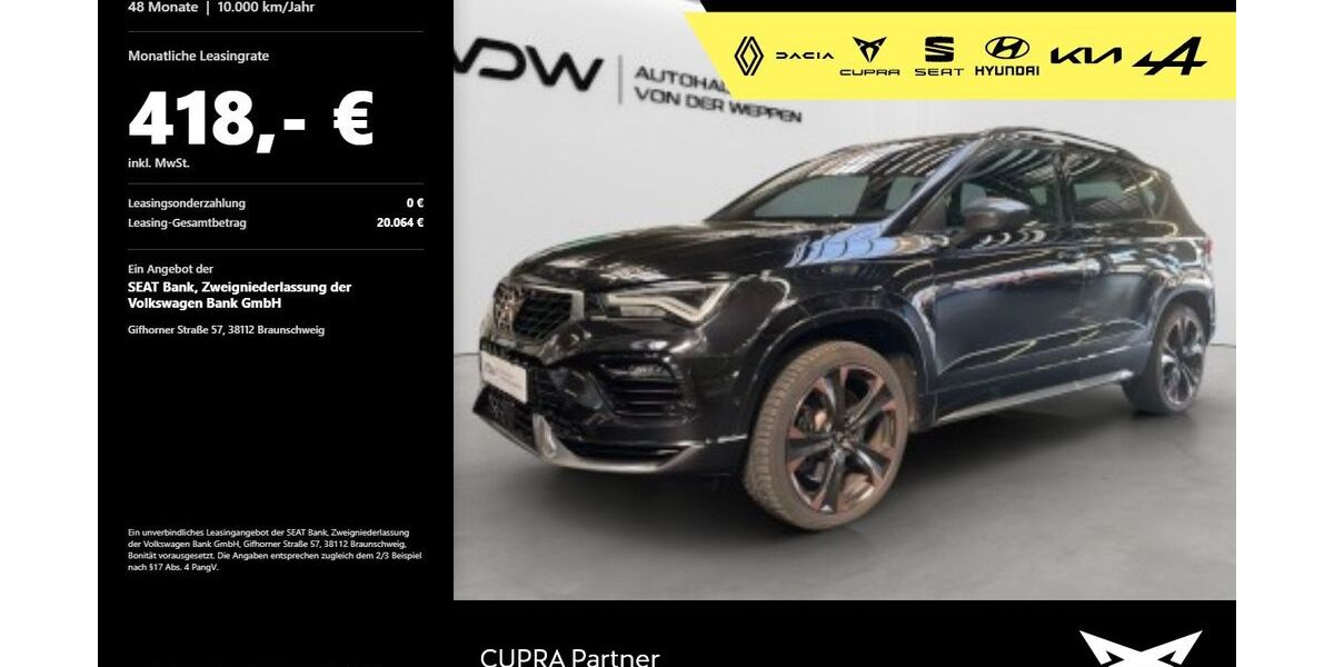 Cupra Ateca 43.300 km 36.480 &euro; Heilbronn 74076