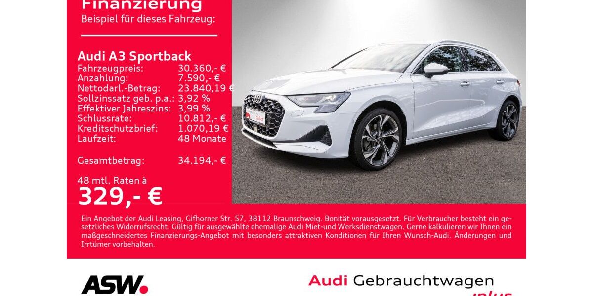 Audi A3 12.000 km 30.360 &euro; Heilbronn 74074