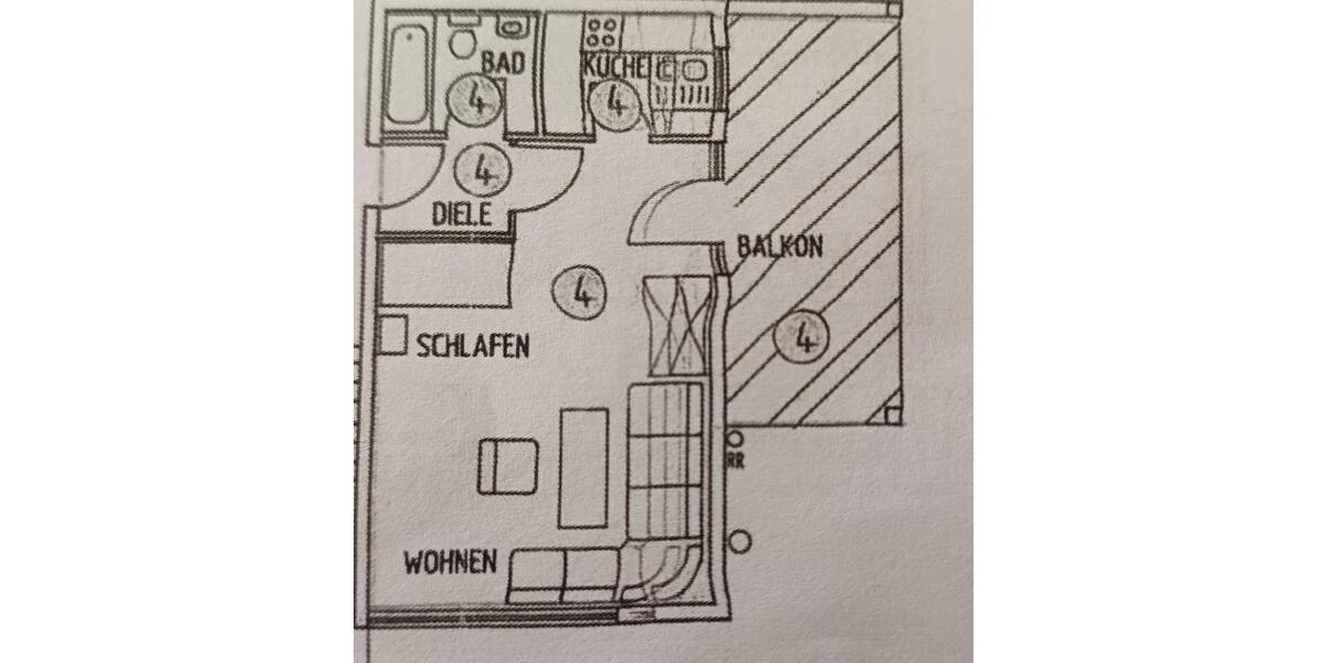 Erdgeschoßwohnung Filderstadt - 1.5 Zimmer, 52 m&sup2;, 700&euro; | Angebot:25973909