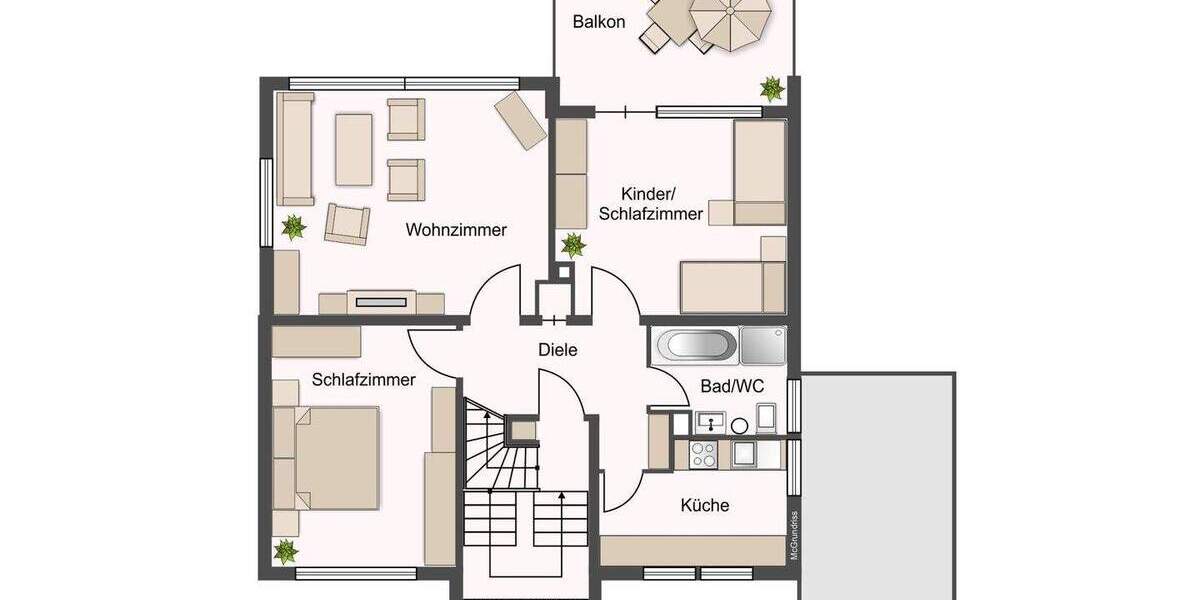 Mehrfamilienhaus, Wohnhaus Waiblingen Hohenacker Hohenacker - 9 Zimmer, 153 m&sup2;, 680.000&euro; | Angebot:25744278