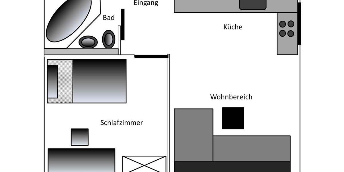 Hochparterre Stuttgart Stuttgart-Nord - 2 Zimmer, 28 m&sup2;, 160.000&euro; | Angebot:27166098