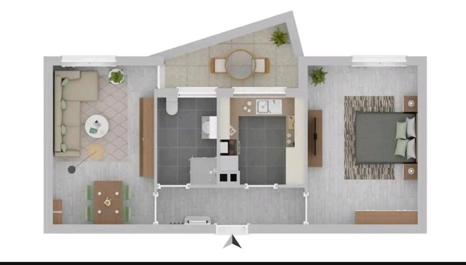 Erdgeschoßwohnung Esslingen am Neckar Pliensauvorstadt - 2 Zimmer, 56 m&sup2;, 1.050&euro; | Angebot:26469695
