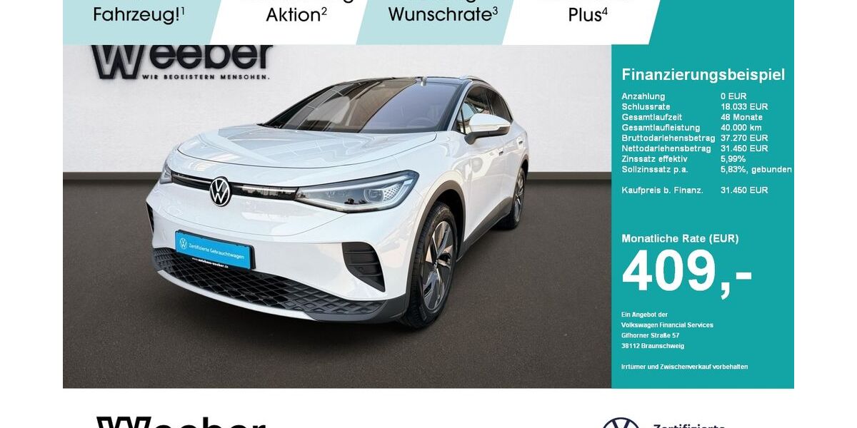 VW ID.4 15.950 km 29.639 &euro; Weil der Stadt 71263