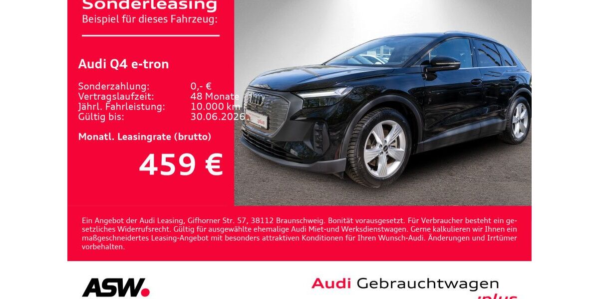 Audi Q4 e-tron 9.990 km 45.430 &euro; Heilbronn 74074