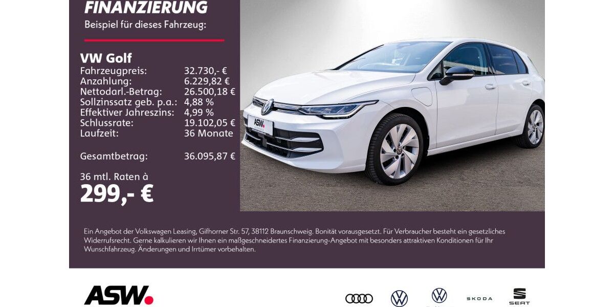 VW Golf 14.500 km 32.730 &euro; Weinsberg 74189