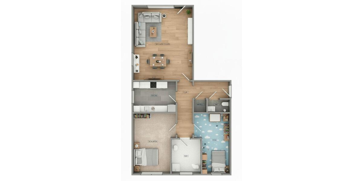Erdgeschoßwohnung Neuhausen auf den Fildern - 3 Zimmer, 75 m&sup2;, 334.000&euro; | Angebot:27166498