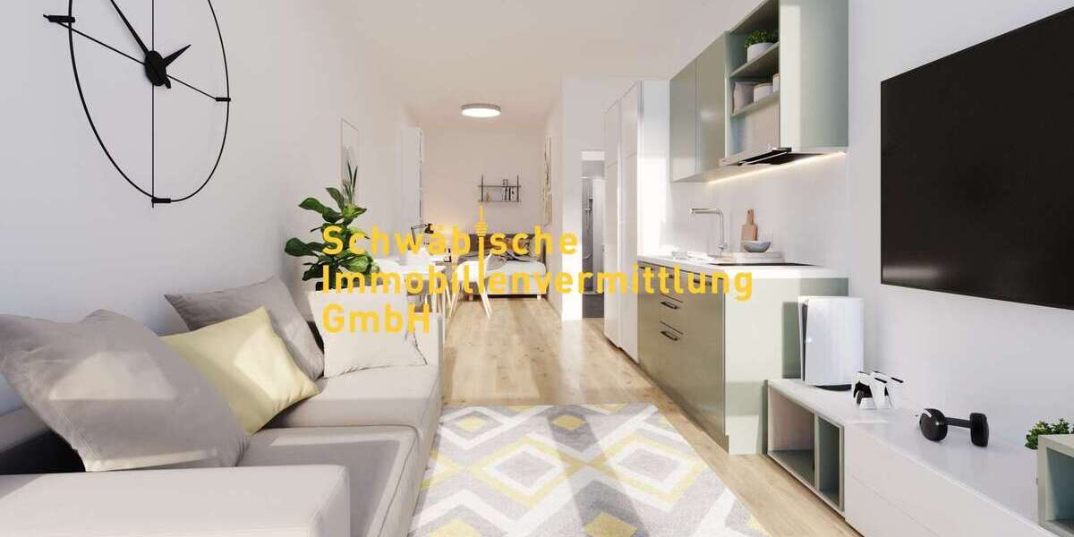 Etagenwohnung Stuttgart Neuwirtshaus - 1 Zimmer, 34 m&sup2;, 239.000&euro; | Angebot:23633206