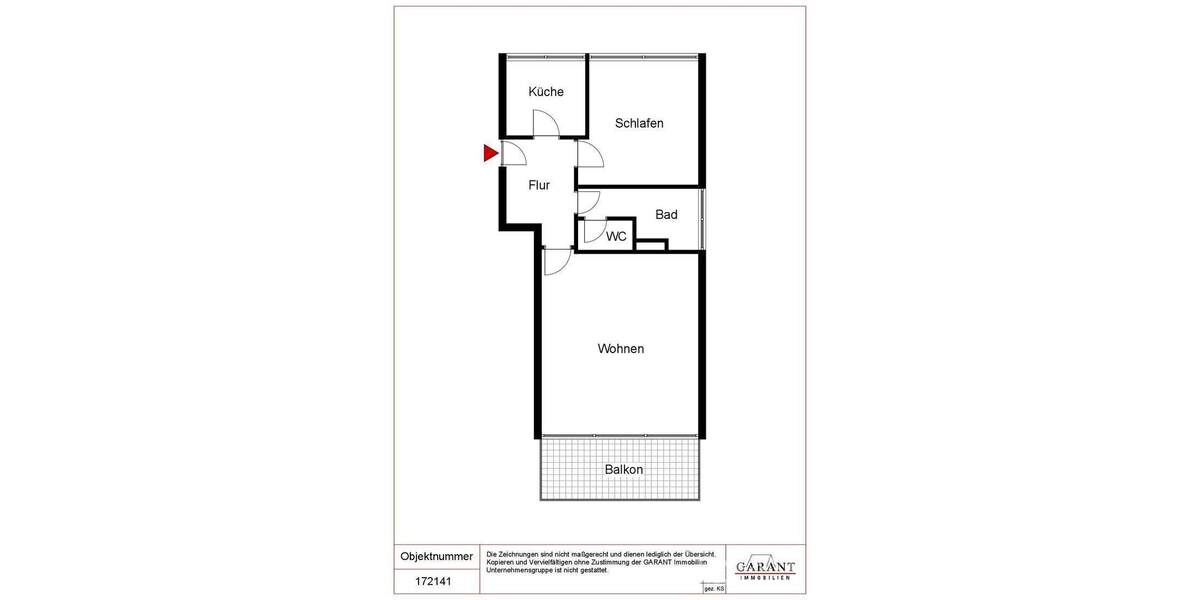 Etagenwohnung Stuttgart Degerloch - 2 Zimmer, 52 m&sup2;, 249.000&euro; | Angebot:25707695