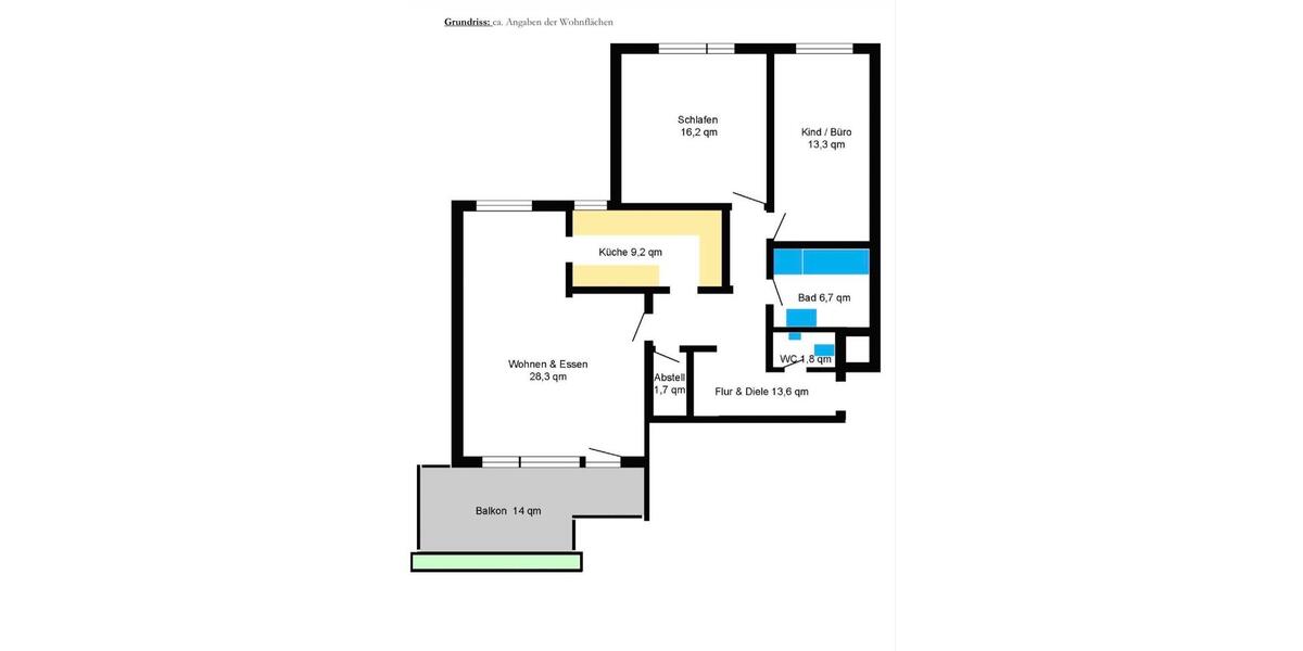 Etagenwohnung Renningen - 3.5 Zimmer, 95 m&sup2;, 1.250&euro; | Angebot:27547197