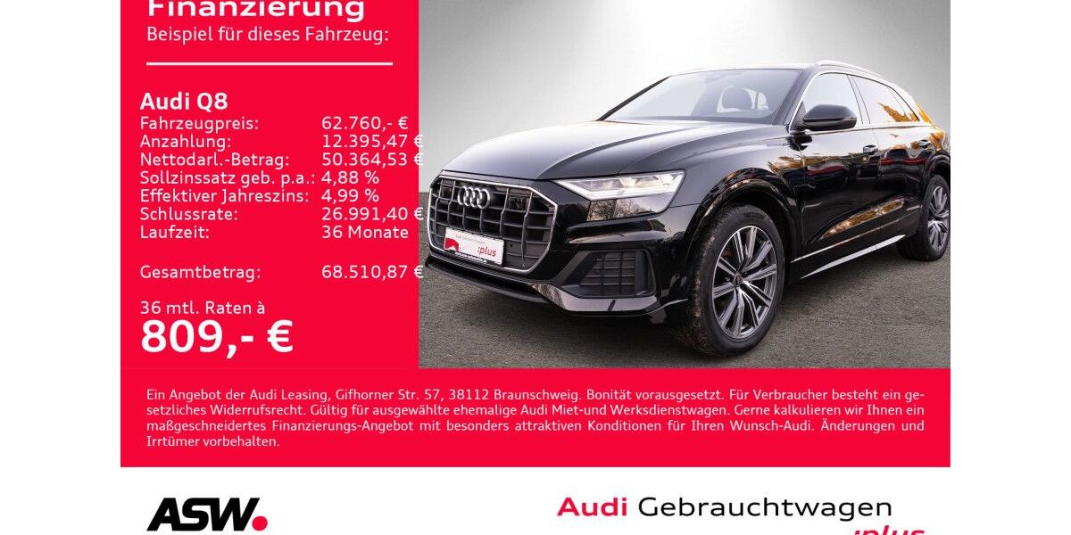 Audi Q8 69.200 km 62.760 &euro; Heilbronn 74074