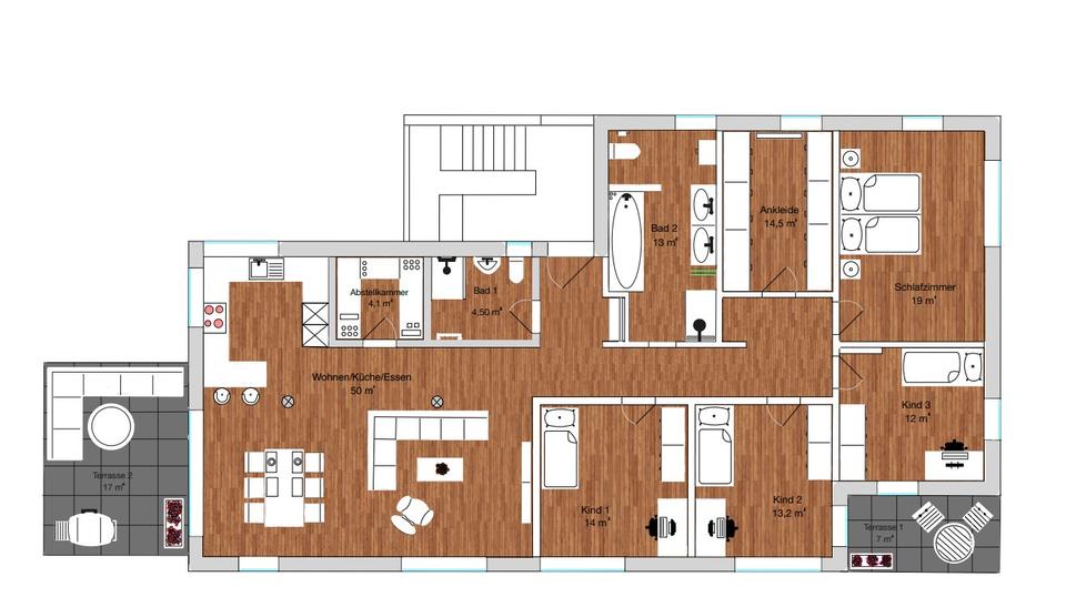 Hochparterre Weinsberg - 6 Zimmer, 160 m&sup2;, 2.400&euro; | Angebot:27571725