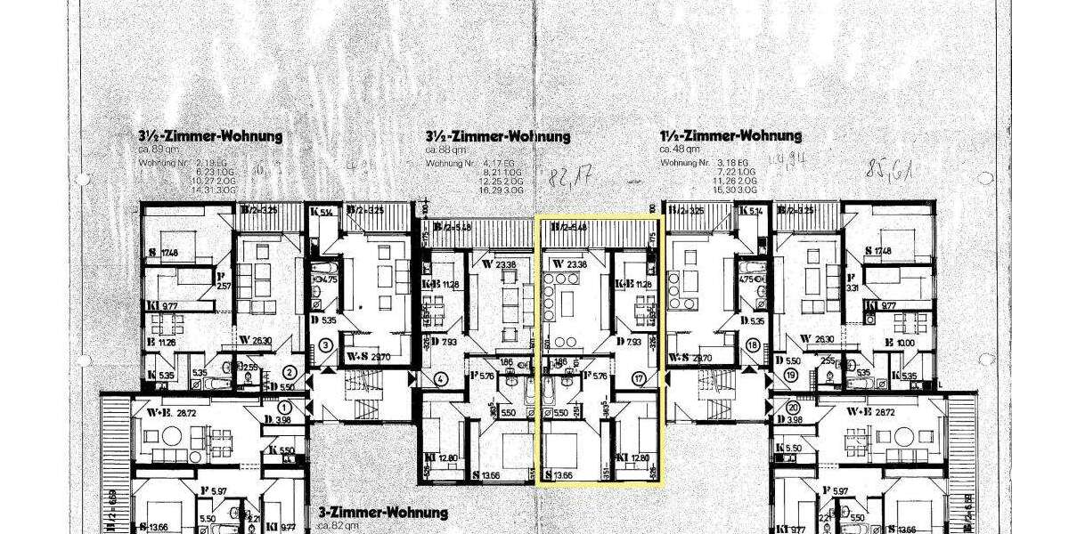 Etagenwohnung Mühlacker - 3.5 Zimmer, 87 m&sup2;, 200.000&euro; | Angebot:27544906