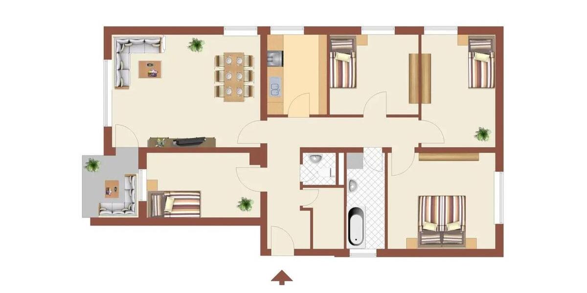 Etagenwohnung Esslingen am Neckar Brühl - 5 Zimmer, 101 m&sup2;, 390.000&euro; | Angebot:24939979