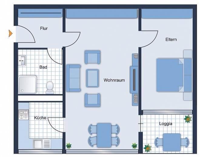 Etagenwohnung Tamm - 2 Zimmer, 63 m&sup2;, 269.000&euro; | Angebot:27019793