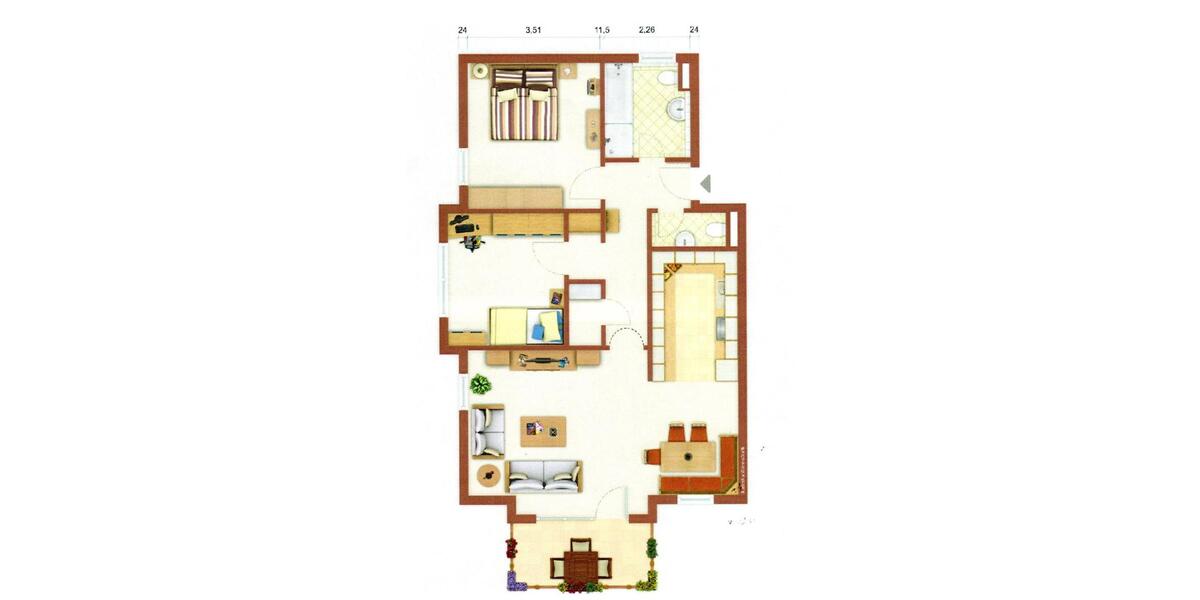 Etagenwohnung Besigheim - 3 Zimmer, 78 m&sup2;, 275.000&euro; | Angebot:27189613