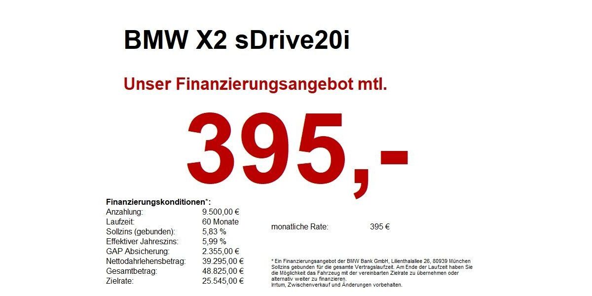 BMW X2 6.701 km 44.888 &euro; Heilbronn 74074