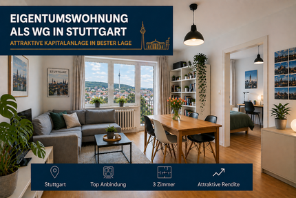 Wohnung Stuttgart Stuttgart-Ost - 3 Zimmer, 63 m&sup2;, 395.000&euro; | Angebot:27567240