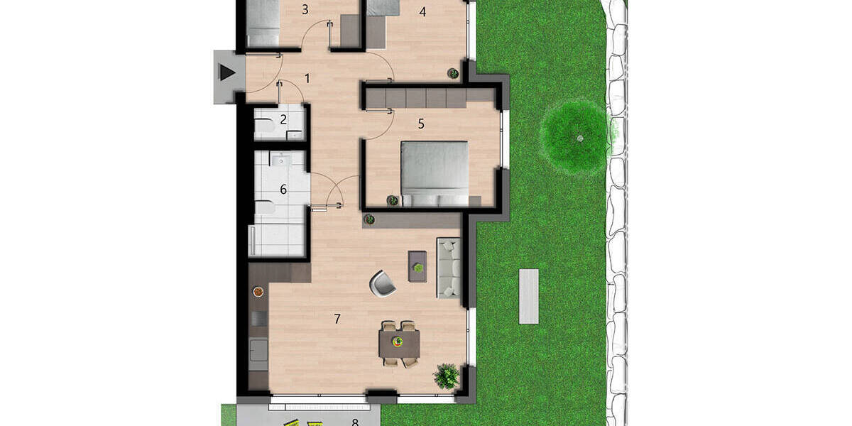 Terrassenwohnung Schorndorf - 4 Zimmer, 88 m&sup2;, 549.800&euro; | Angebot:25662796
