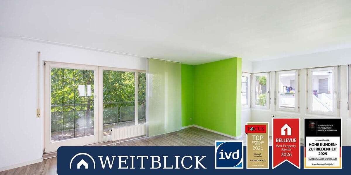 Etagenwohnung Ludwigsburg Pflugfelden - 2 Zimmer, 55 m&sup2;, 219.000&euro; | Angebot:27195479