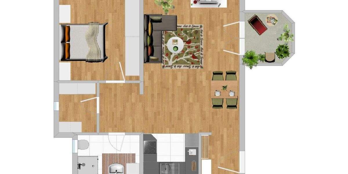 Etagenwohnung Ötisheim - 2 Zimmer, 58 m&sup2;, 189.000&euro; | Angebot:25780505
