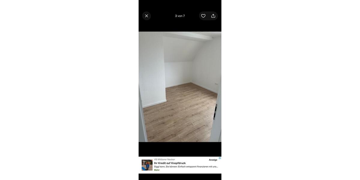 Dachgeschoßwohnung Lauffen am Neckar - 3 Zimmer, 64 m&sup2;, 750&euro; | Angebot:27576608