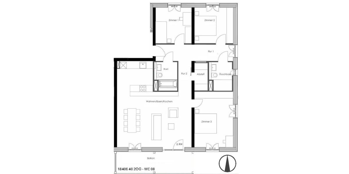 Etagenwohnung Waiblingen - 4 Zimmer, 120 m&sup2;, 1.788&euro; | Angebot:25052727