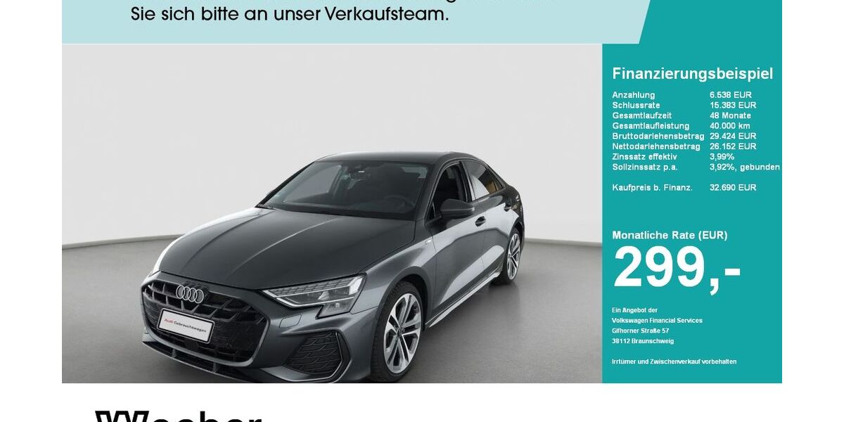 Audi A3 9.408 km 32.690 &euro; Weil der Stadt 71263