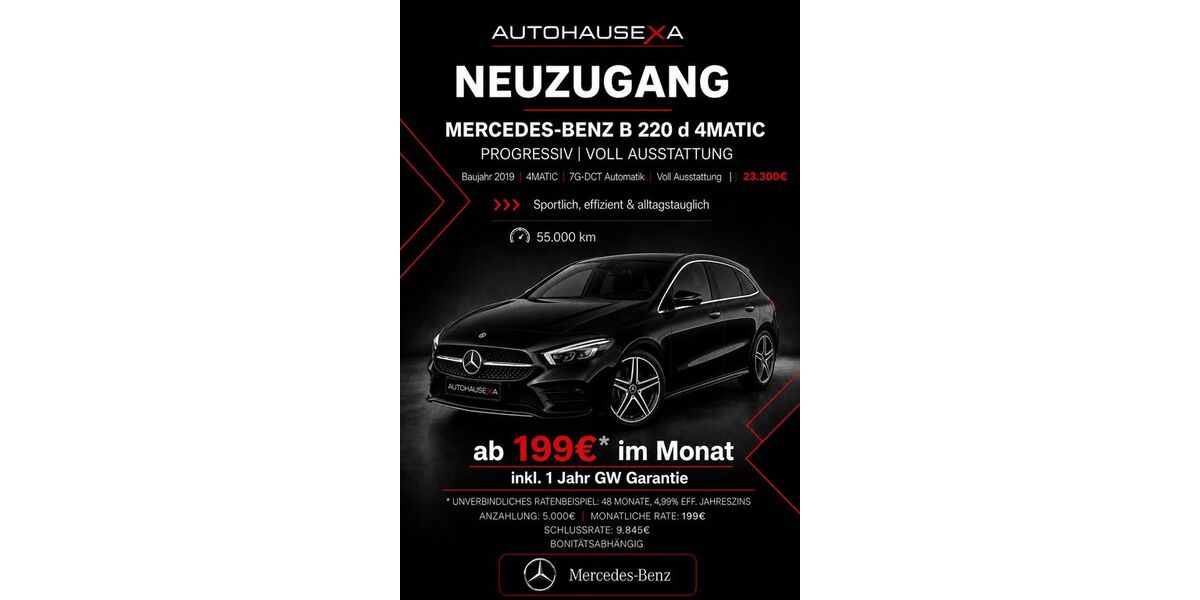 Mercedes-Benz B 220 55.000 km 23.300 &euro; Wernau am Neckar 73249