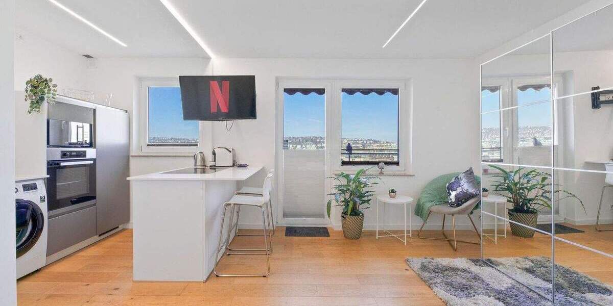 Etagenwohnung Stuttgart Mitte - 1 Zimmer, 35 m&sup2;, 1.000&euro; | Angebot:25713725