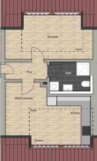 Dachgeschoßwohnung Heilbronn - 2 Zimmer, 41 m&sup2;, 630&euro; | Angebot:26635633