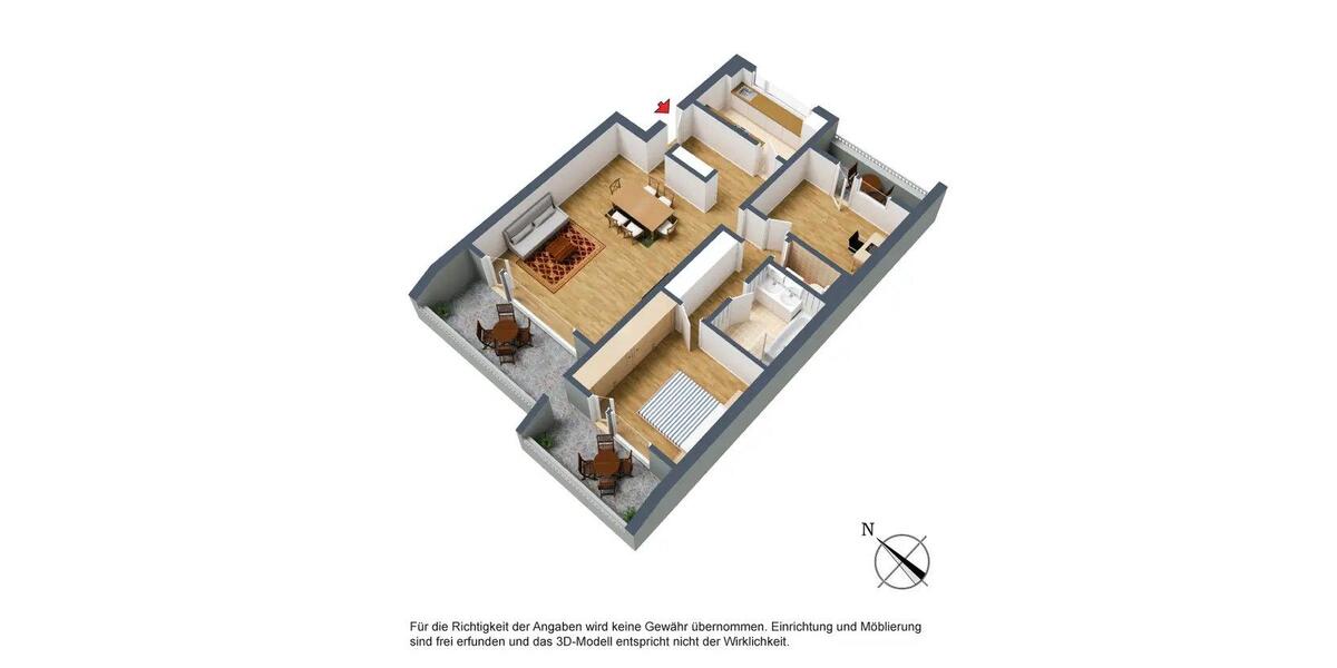 Etagenwohnung Leonberg - 3 Zimmer, 96 m&sup2;, 1.455&euro; | Angebot:27576617
