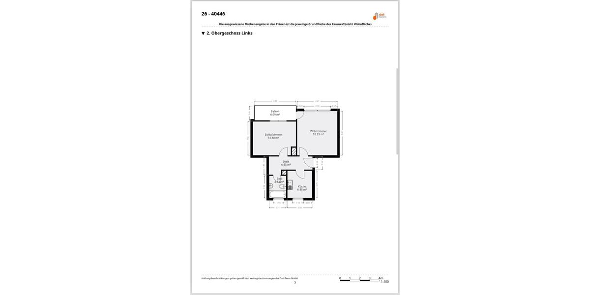 Etagenwohnung Bietigheim-Bissingen Bissingen - 2 Zimmer, 53 m&sup2;, 174.000&euro; | Angebot:26803423
