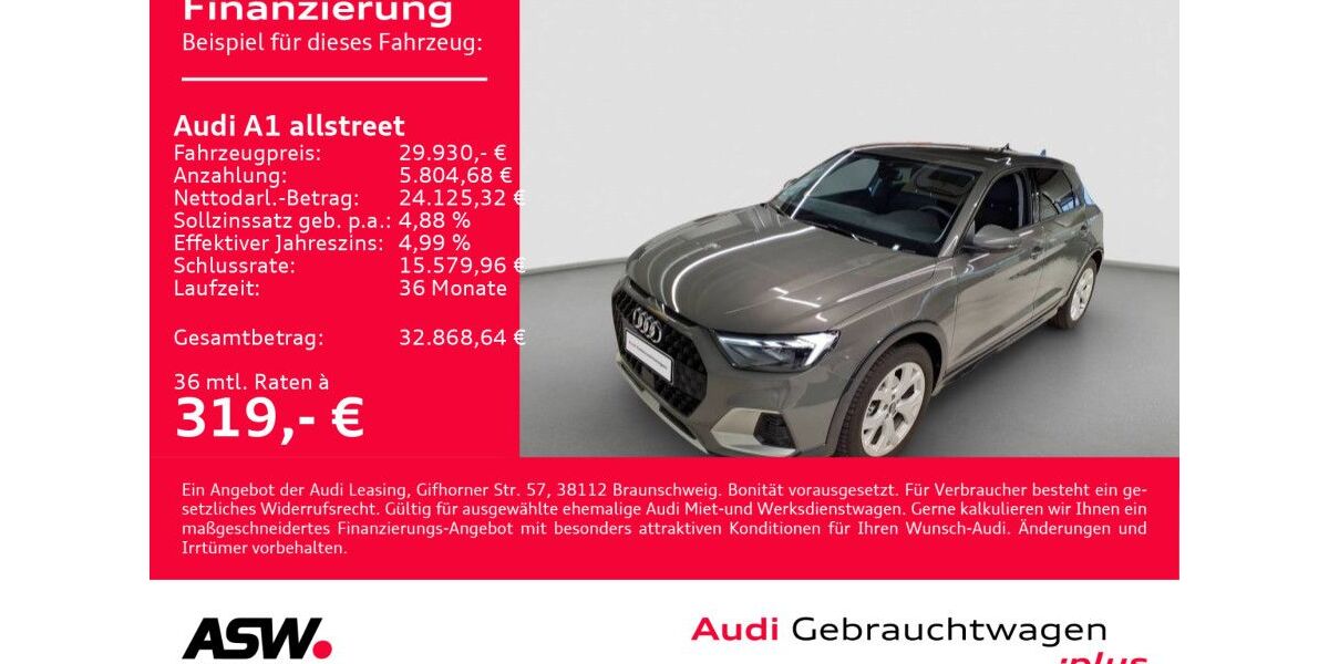 Audi A1 5.800 km 29.930 &euro; Heilbronn 74074