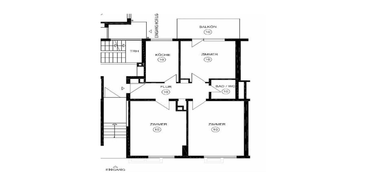 Erdgeschoßwohnung Stuttgart Stuttgart-Ost - 3 Zimmer, 75 m&sup2;, 270.000&euro; | Angebot:25568449