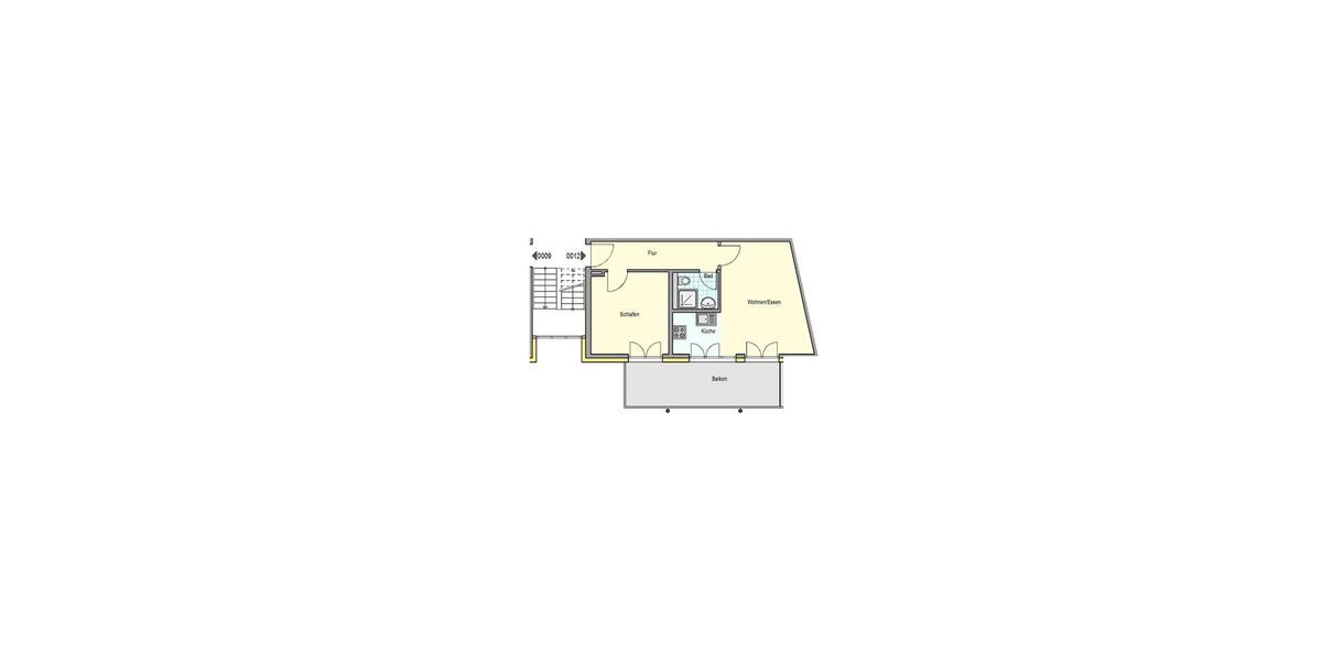 Etagenwohnung Esslingen am Neckar Pliensauvorstadt - 2 Zimmer, 53 m&sup2;, 620&euro; | Angebot:26094810